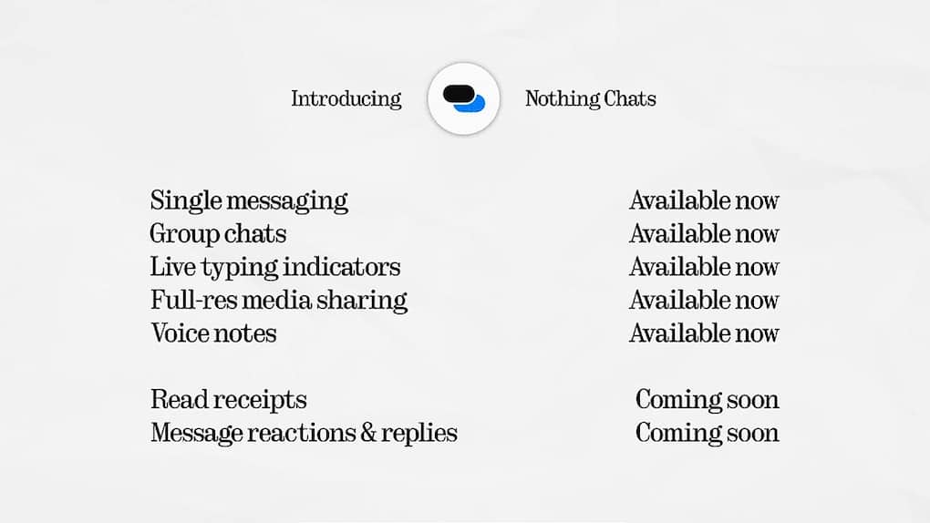 Nothing Chats