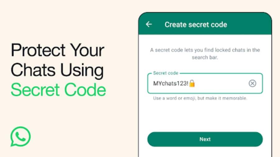 WhatsApp पर आ गया Secret Code फीचर, पर्सनल चैट आसानी से कर सकेंगे पूरी तरह हाइड WhatsApp 1