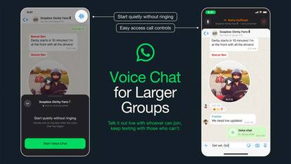 WhatsApp rolls out new voice chat feature for large groups