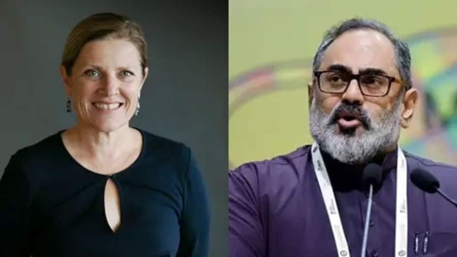 Google says working with Indian government to address deepfakes Michaela Browning is working with Union Minister Rajeev Chandrasekhar.