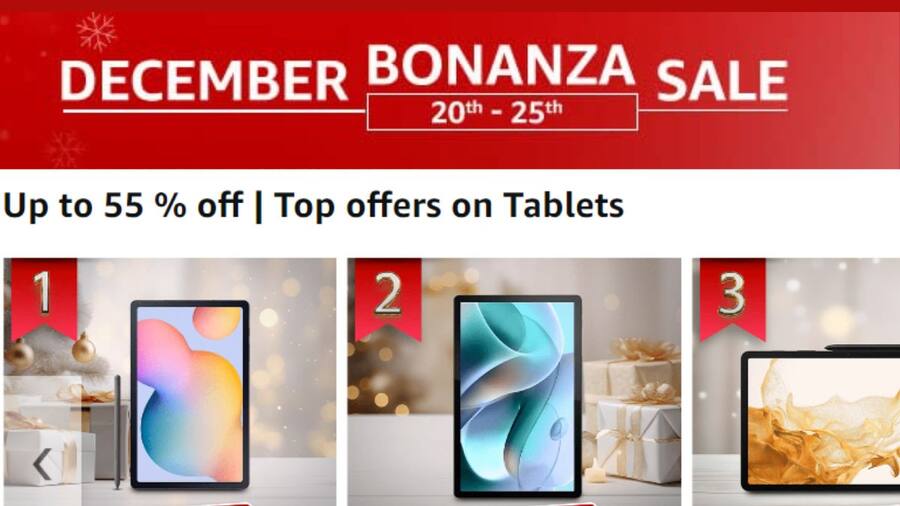 Amazon December Bonanza Sale: 40,000 के टैबलेट की कीमत हुई आधी, 55 प्रतिशत तक के ऑफ का उठाएं फायदा December Bonanza Sale