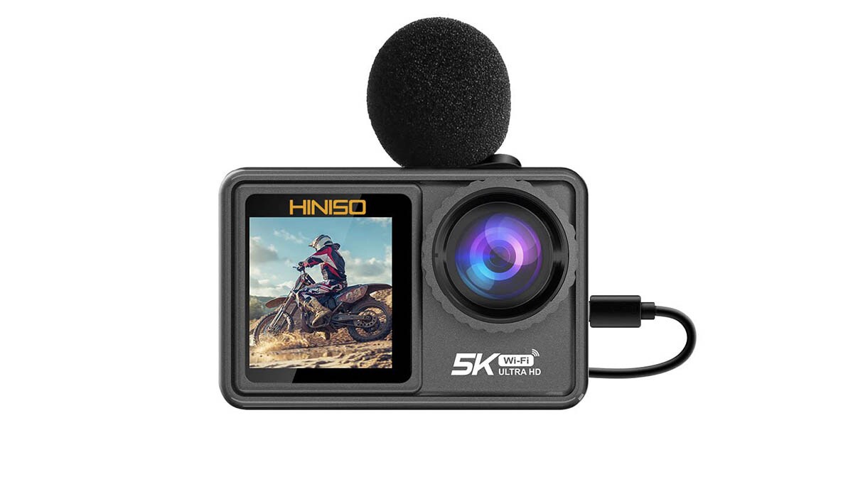 HINISO 5K Action Camera 24M Touchscreen WiFi