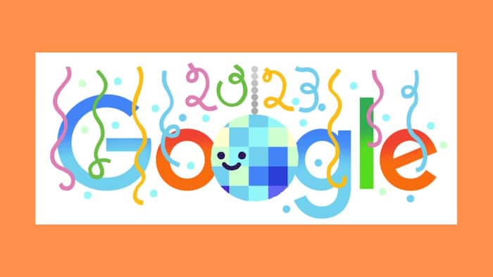 New Years Eve Google Doodle