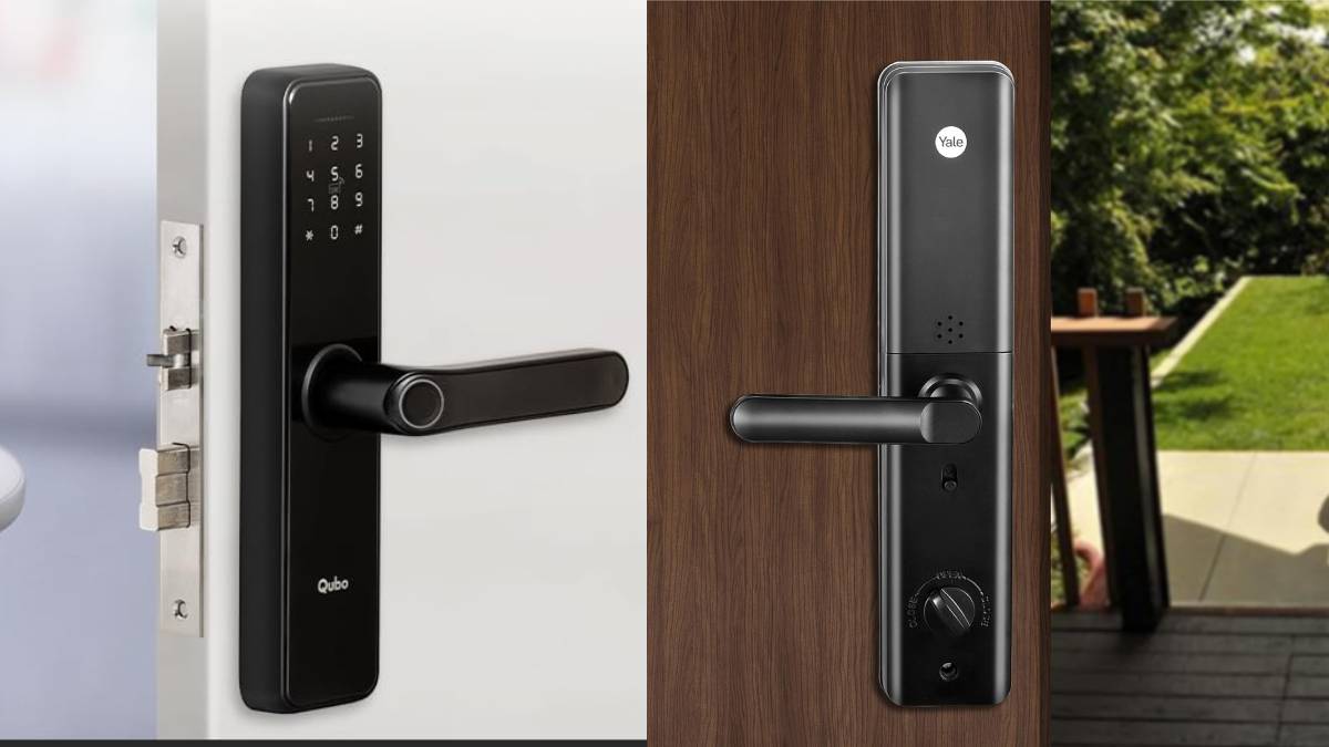 YDME100NxT Smart Door Lock, Black, Fingerprint, PIN, RFID, Manual Key –  Yale India
