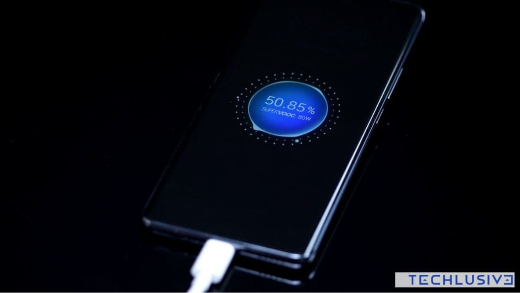 Image showing SUPERVOOC charger on the OPPO Reno11 Pro