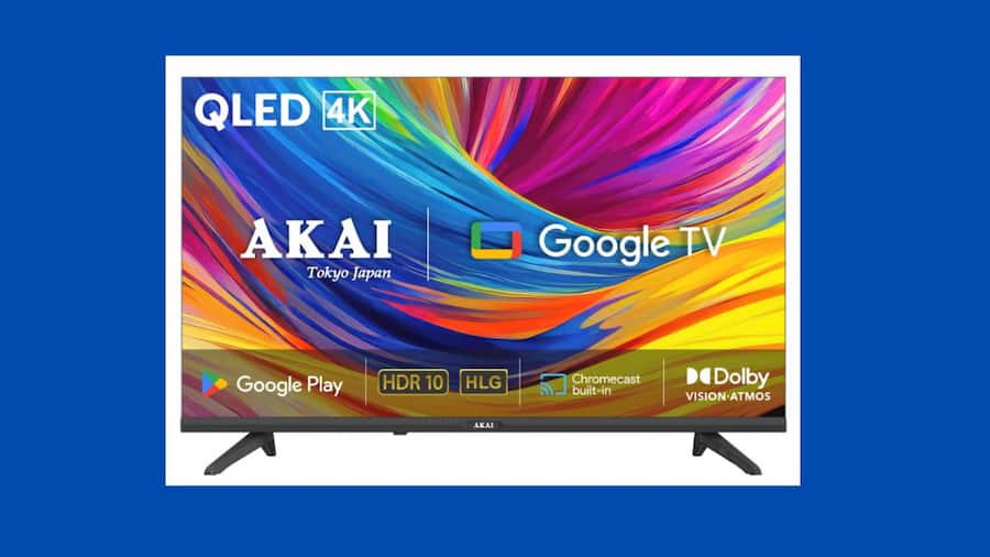 AKAI ने 65 इंच तक के नए 4K स्मार्ट टीवी किए लॉन्च, दाम 24,990 रुपये से शुरू AKAI 4K QLED Google TV