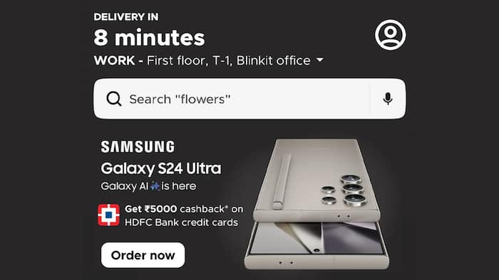 samsung galaxy S24 blinkit