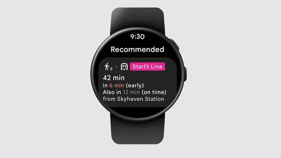 Get transit directions on watch