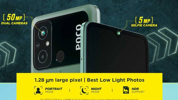 POCO C55 Selfie Camera
