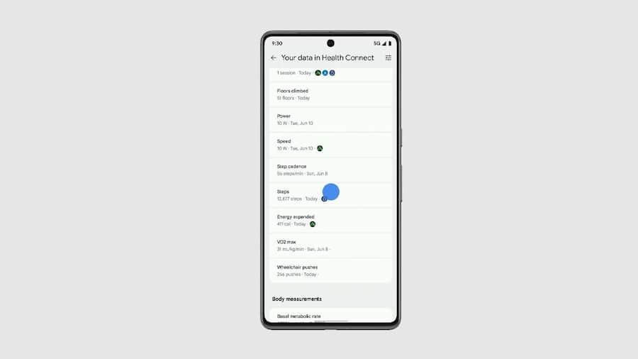 View health data from all apps in one place