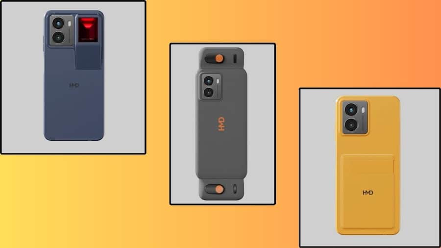 HMD takes up what Motorola gave up on years back: a modular phone HMD showed off what the smart outfits on its phones would look like.