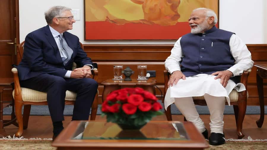 PM Modi interacts with Bill Gates, talks about AI, UPI, India's digital revolution: Watch Video Bill Gates with PM Modi