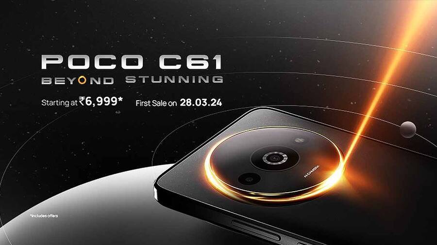 Poco C61 first sale today: Check price, offers, and specs Poco C61