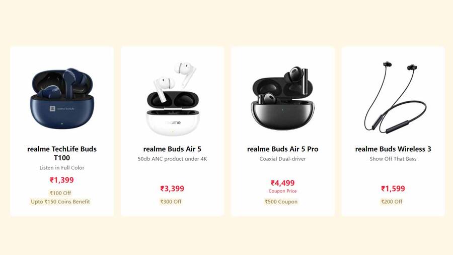 Deals on Realme gadgets