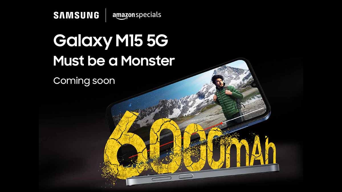 Samsung के नए 5G स्मार्टफोन Galaxy M15 5G की प्री-बुकिंग शुरू, प्री-बुकिंग पर मिलेगा Samsung 25W का चार्जर Pre-booking of Samsung's new 5G smartphone Galaxy M15 5G has started, Samsung 25W charger will be available on pre-booking.