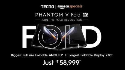 Amazon deals: Tecno Phantom V Fold is the cheapest book-style phone under Rs 60k