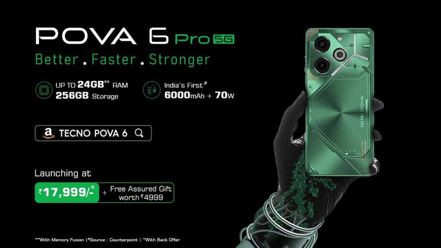 Tecno Pova 6 Pro 5G India price, offers