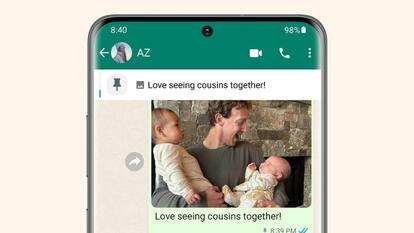 WhatsApp users can now pin up to three messages, says Mark Zuckerberg