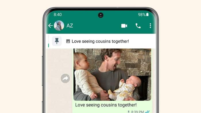 WhatsApp PIN messages