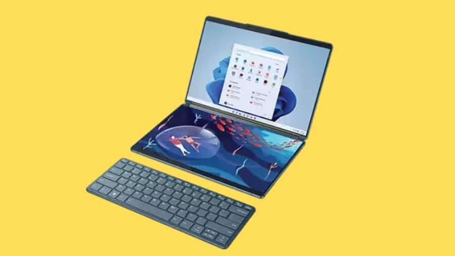 Amazon Offer: डुअल डिस्प्ले वाला अनोखा लैपटॉप Lenovo Yoga Book 9, सिर्फ 11 हजार से भी कम में लाएं घर Laptop