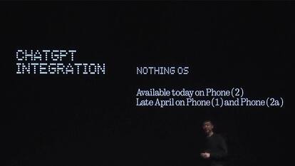 Nothing Phone 2 gets OpenAI's ChatGPT integration: Here's how to access the feature