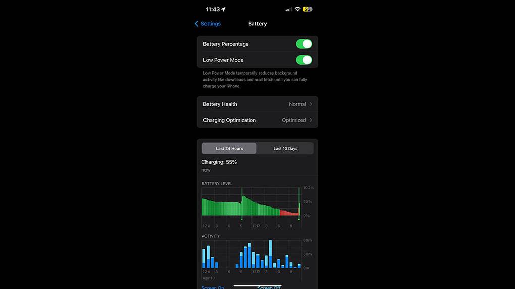 Turn on Low Power Mode 