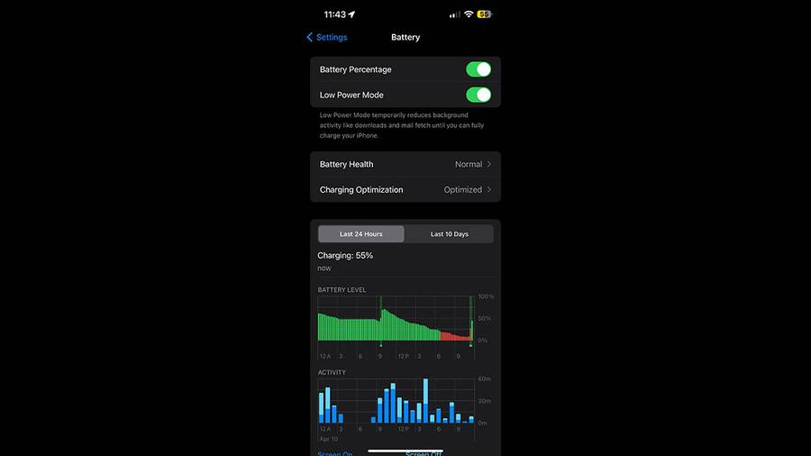 Turn on Low Power Mode 