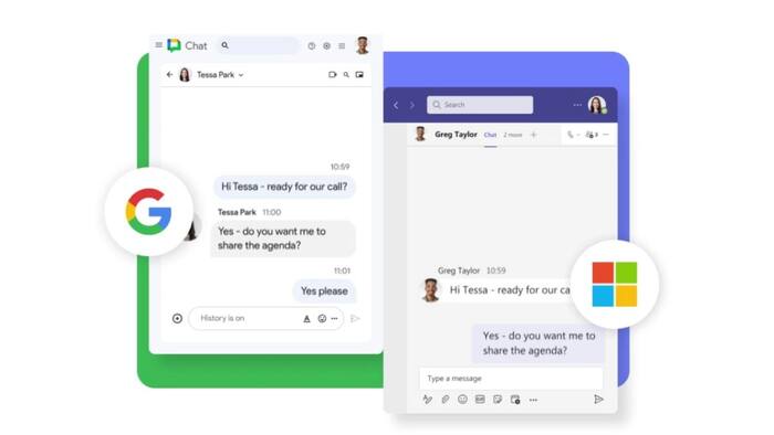 Google Chat users can now talk to Teams users.