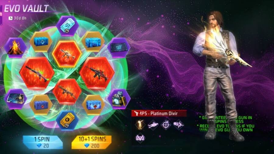 Free Fire Max में नया Evo Vault इवेंट हुआ शुरू, MP5 गन स्किन पाने का सुनहरा मौका Free Fire Max Evo Vault event