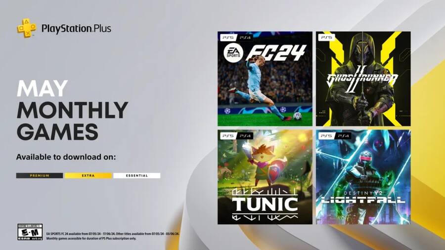 PlayStation Plus May 2024 game lineup