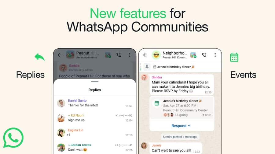 WhatsApp Community में आ गया Events फीचर, Replies का ऑप्शन भी जुड़ा WhatsApp