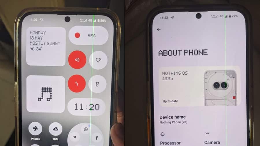 Nothing Phone 2a is the latest to hit by the green line display issue: Should you worry? nothing phone 2a green line