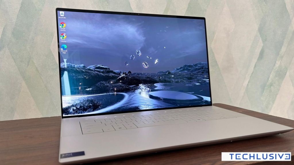 Dell XPS 16 front profile