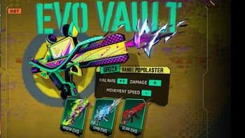 Free Fire Max में EVO Vault इवेंट की एंट्री, Groza- Bang! Popblaster गन स्किन पाने का मौका