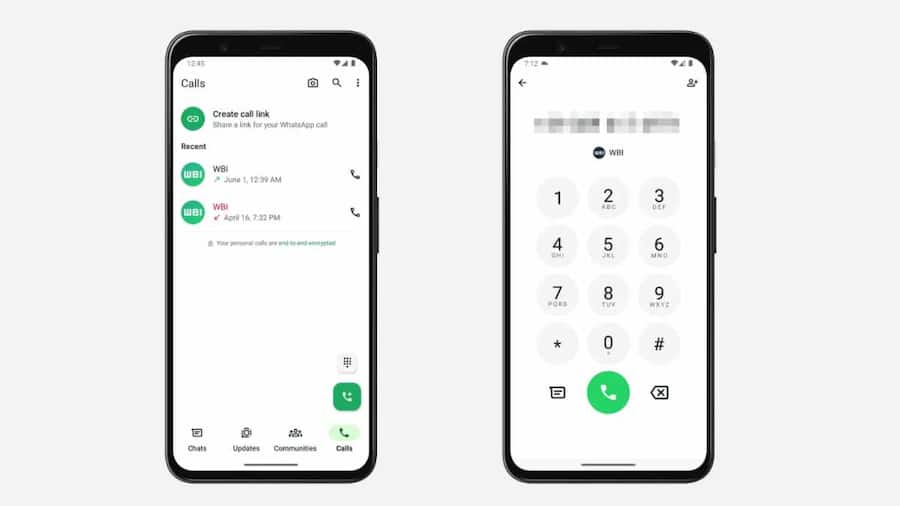 In-app dialer