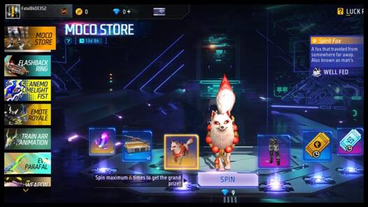Free Fire MAX में Spirit Fox पाने का मौका, आ गया नया MOCO Store इवेंट