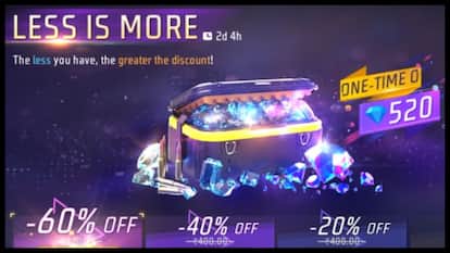 Free Fire MAX में 520 डायमंड्स सिर्फ 160 रुपये में खरीदें, आ गया ‘Less is More’ टॉप-अप इवेंट