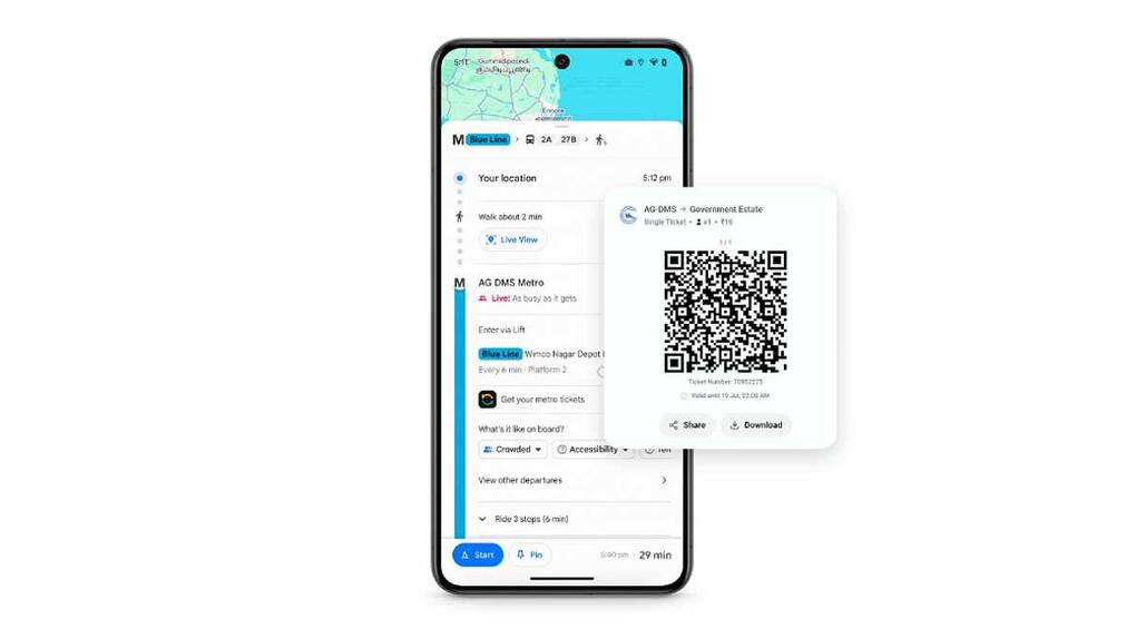 Book tickets on Google Maps