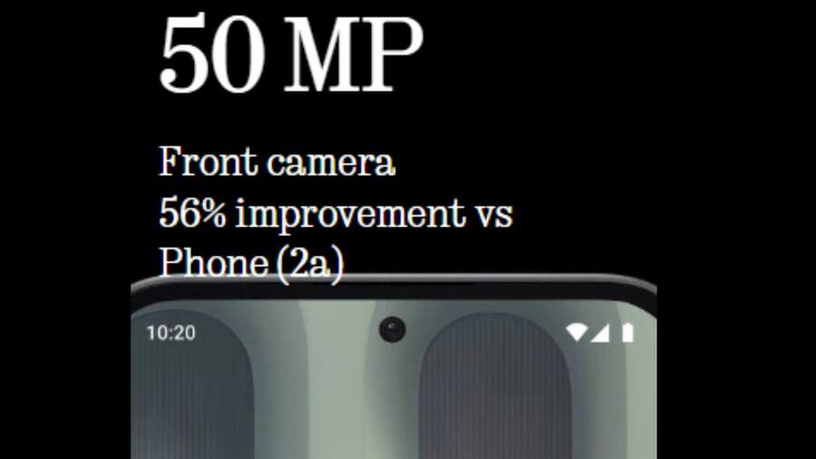 Nothing Phone 2(a) Plus Selfie Camera