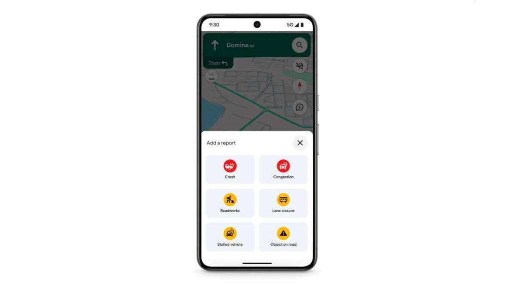Report incidents in Google Maps