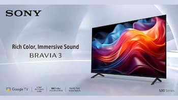 Sony Bravia 3 S30 टीवी सीरीज धांसू फीचर्स के साथ भारत में लॉन्च, जानें कीमत
