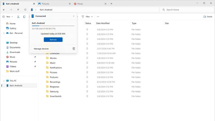 Microsoft launches feature to let you browse Android phones in Windows 11 File Explorer wirelessly Windows 11 will soon get another useful feature.