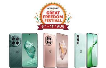 Amazon Great Freedom Festival: Top deals on OnePlus smartphones