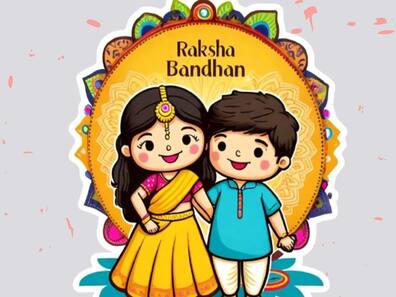 Happy Raksha Bandhan Wishes 2024: Add more sparkle to your wishes with AI stickers