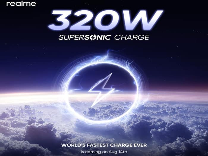 Realme 320W SuperSonic charge