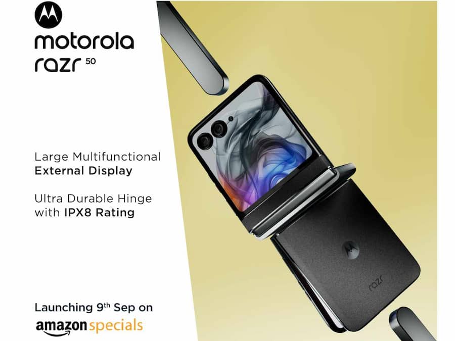 Motorola Razr 50 affordable clamshell foldable to launch on September 9: Check specs motorola razr 50