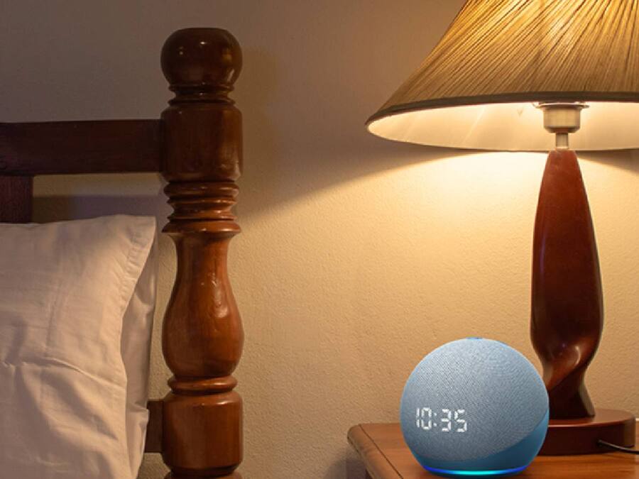 Amazon Echo Dot 4th Gen with clock