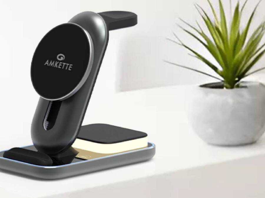 Amkette PowerPro Air 900 23W 3-in-1 MagSafe Wireless Charger