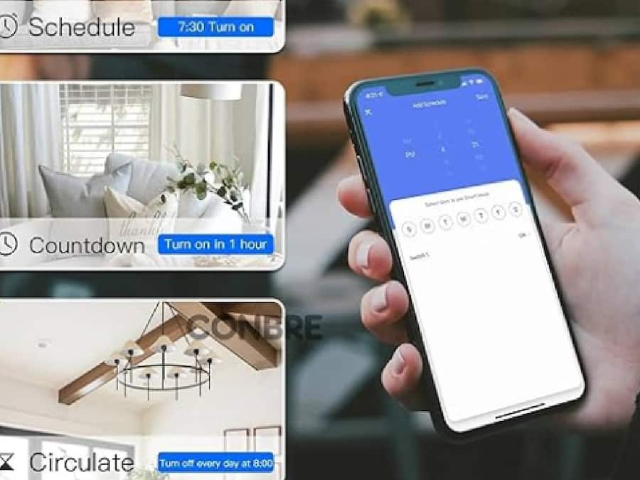 CONBRE SW4 Wi-Fi Smart Modular 4 Gang Touch Switch