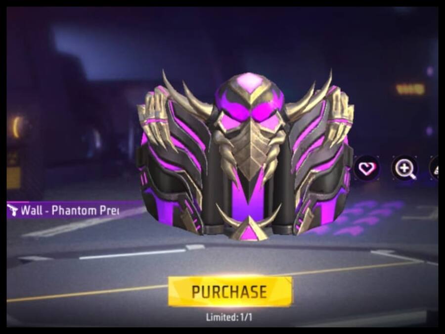 Free Fire Max में Phantom Predator ग्लू वॉल स्किन पाएं, कम डायमंड्स होंगे खर्च Gloo Wall skin